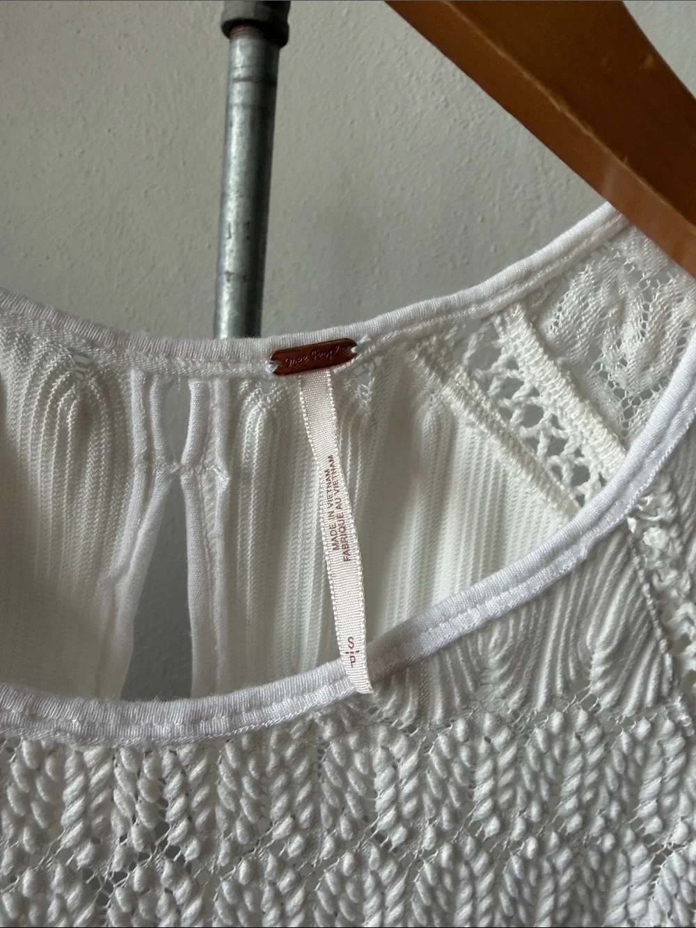Free People Fire Island Lace Boho Blouse Size Small